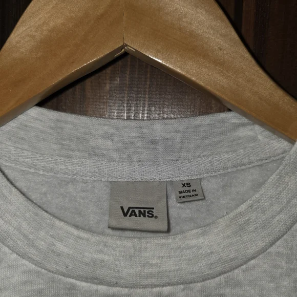 Vans Light Gray Palm Graphic Crewneck Sweater - Picture 3 of 3